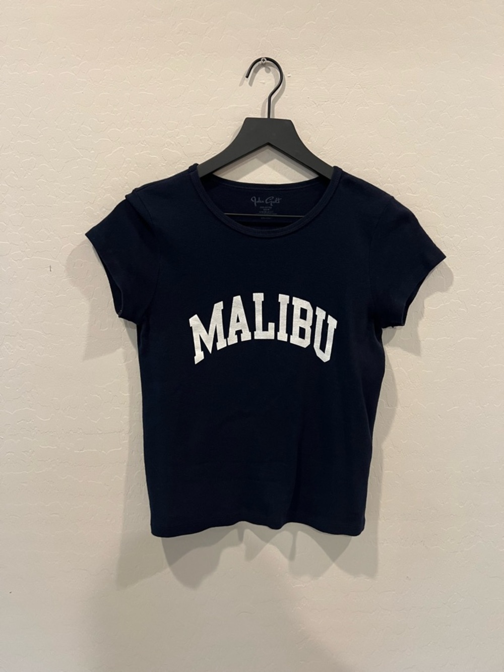Brandy Melville Navy 'MALIBU' Graphic Tee